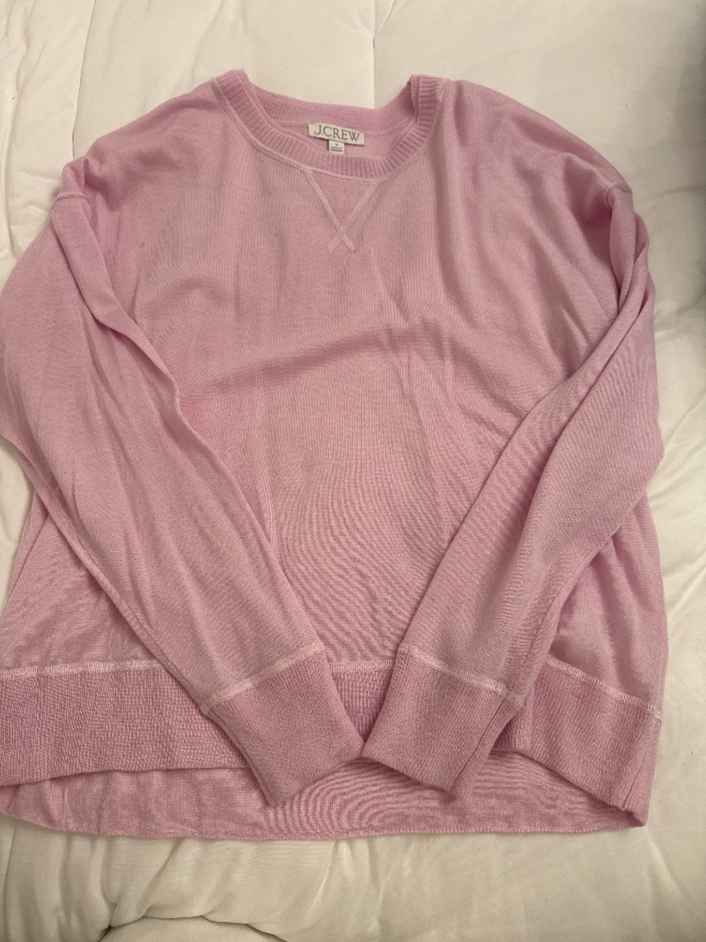 Jcrew pink and cream sweaters